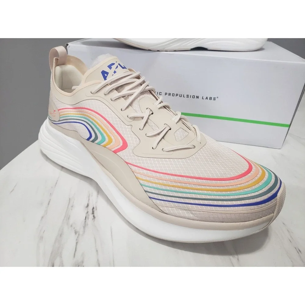 NEW SIZE 14 APL Streamline Shoes‎ Mens Beach Cobalt Running Sneakers Rainbow